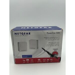 Netgear Powerline 500 Nano XAVB5201 Ethernet Adapter Kit 500Mbps White